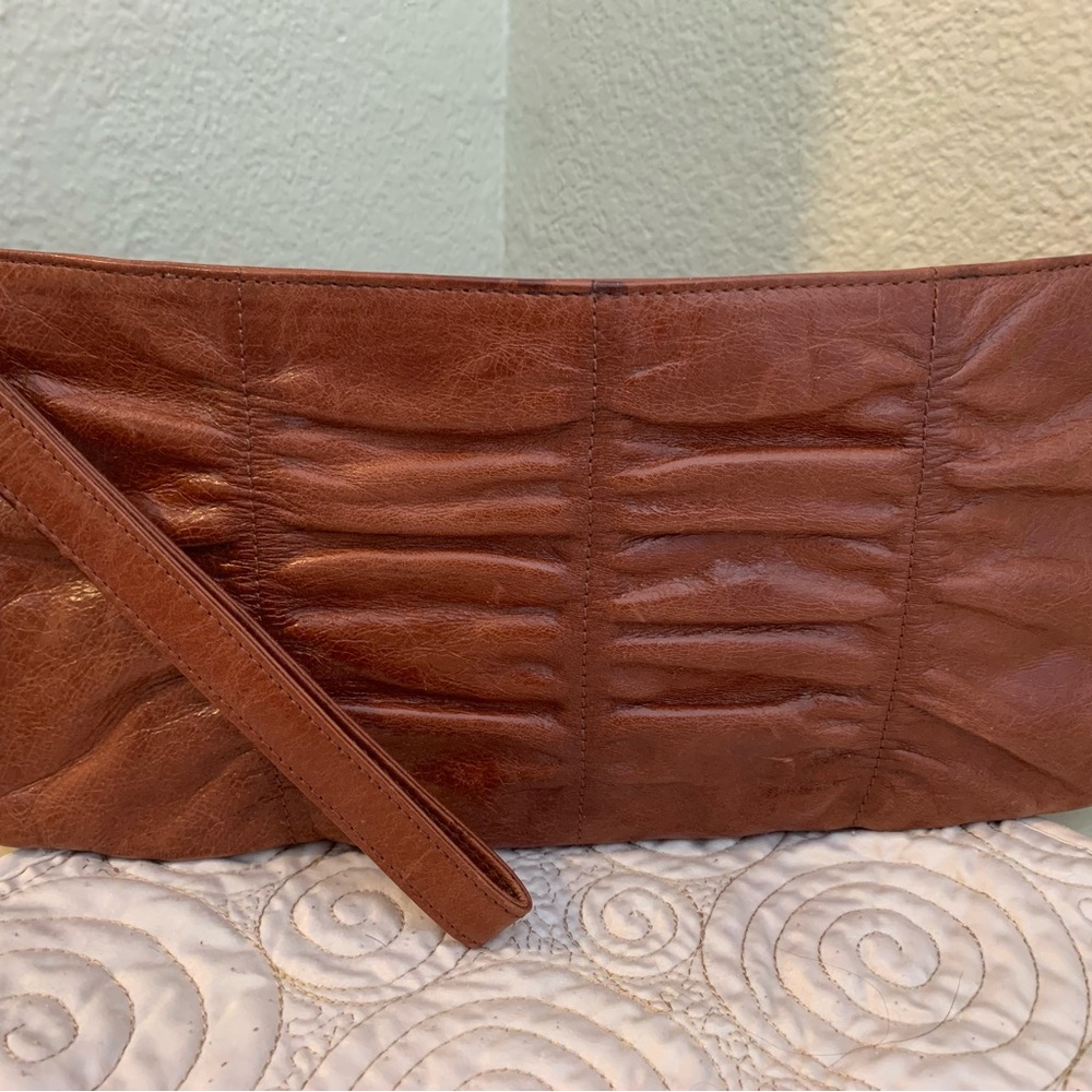 Hobo brand leather clutch
